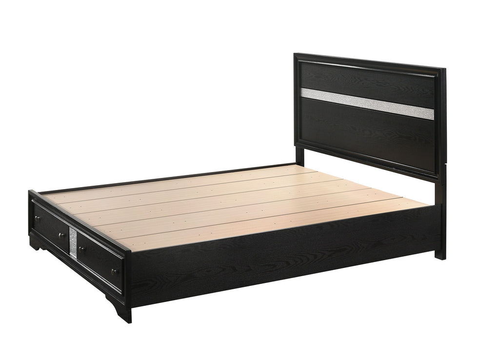 Regata - King Headboard, Footboard - Black