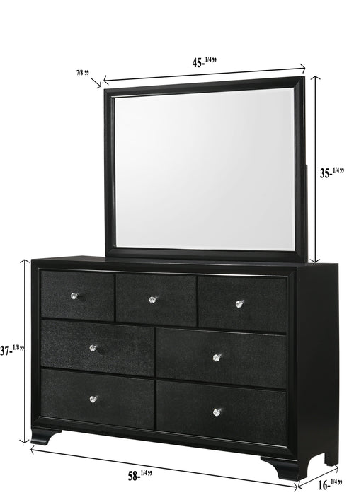 Micah - Dresser Top - Black