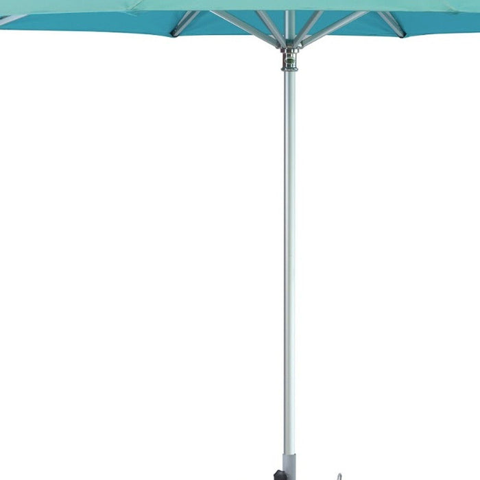 Polyester Round Market Patio Umbrella - Aqua