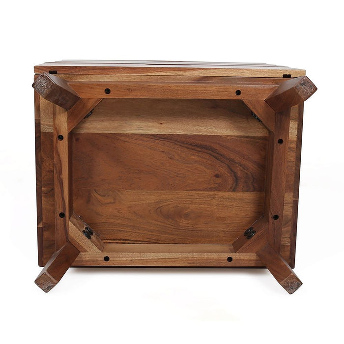 Elegant Design Nightstand - Natural Brown