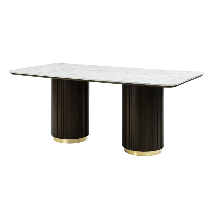 Clayten - Engineered Marble Top Dining Table - Marble