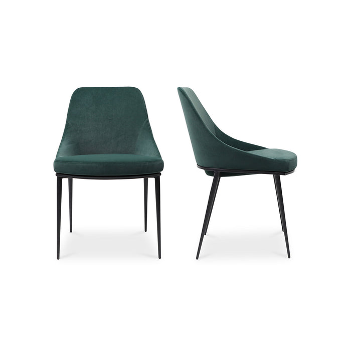 Sedona - Dining Chair Chair Velvet (Set of 2) - Green