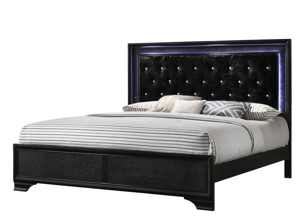 Micah - King Headboard, Footboard - Black