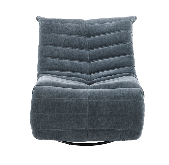 Talmon - Chenille Glider Recliner With Swivel