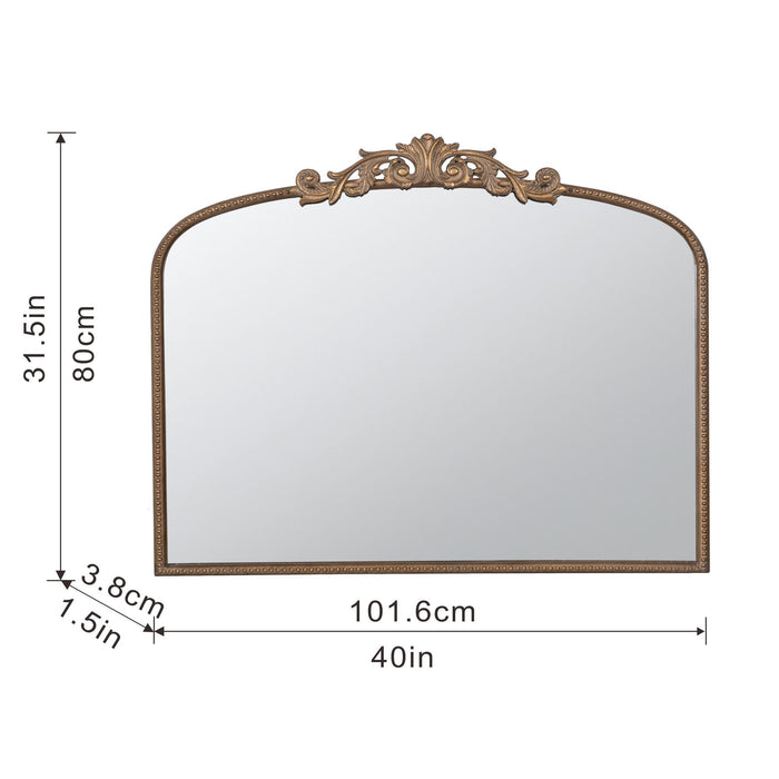 Classic Design Arch Mirror And Baroque Inspired Frame For Living Room Bathrrom Enterway Console