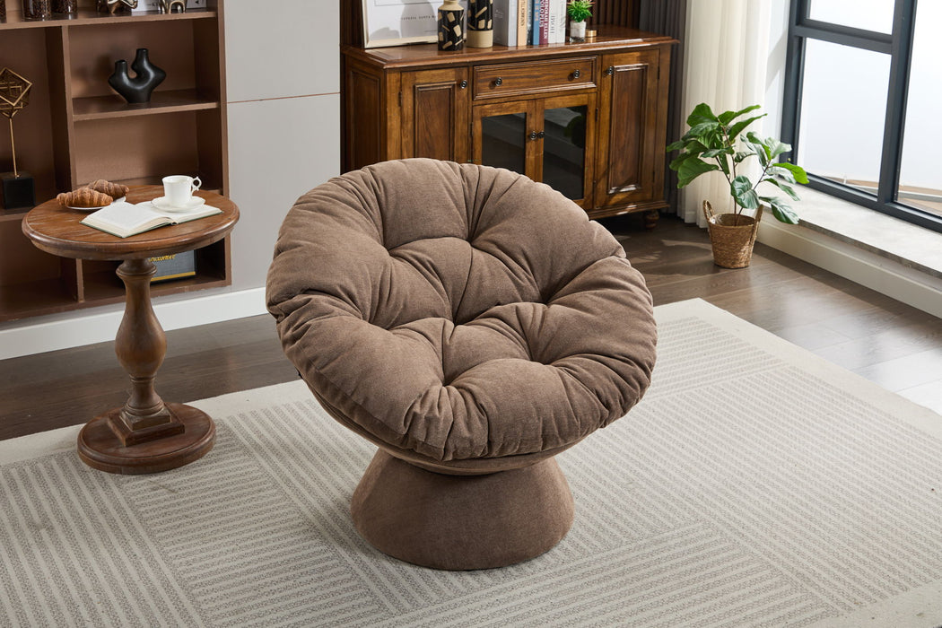 Oversized Swivel Accent Chair, 360 Swivel Barrel Chair, Papasan Chair For Living Room Bedroom