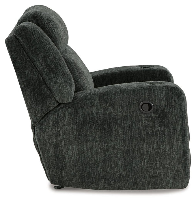 Martinglenn - Ebony - Rocker Recliner - Fabric