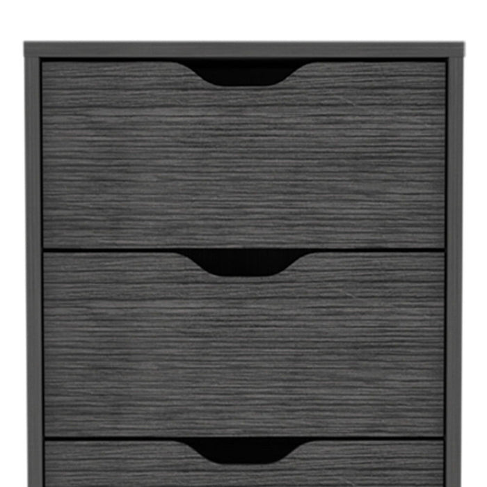 Five Drawer Standard Chest - Dark Gray