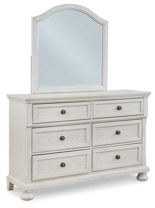 Robbinsdale - Antique White - Dresser, Mirror - Youth