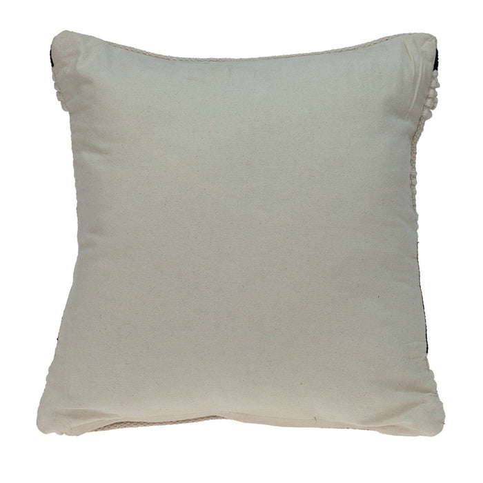 Natural Woven Bohemian Throw Pillow - Beige