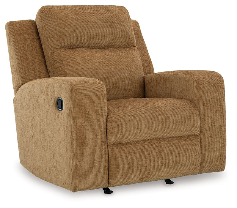 Kanlow - Honey - Rocker Recliner - Fabric