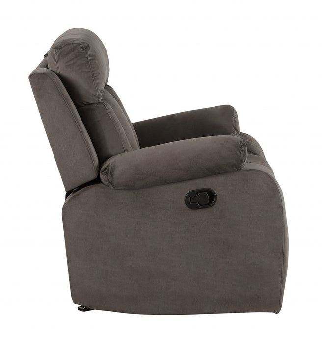 2 Piece Five Person Microsuede Indoor Seating Set - Brown