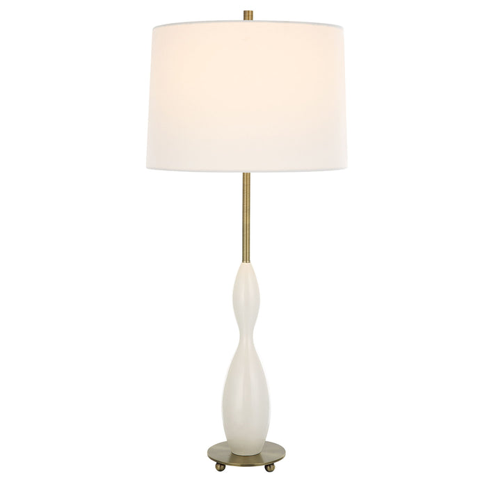 Annora - Glossy Table Lamp - White