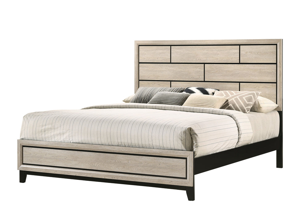 Akerson - King Headboard, Footboard - Drift Wood