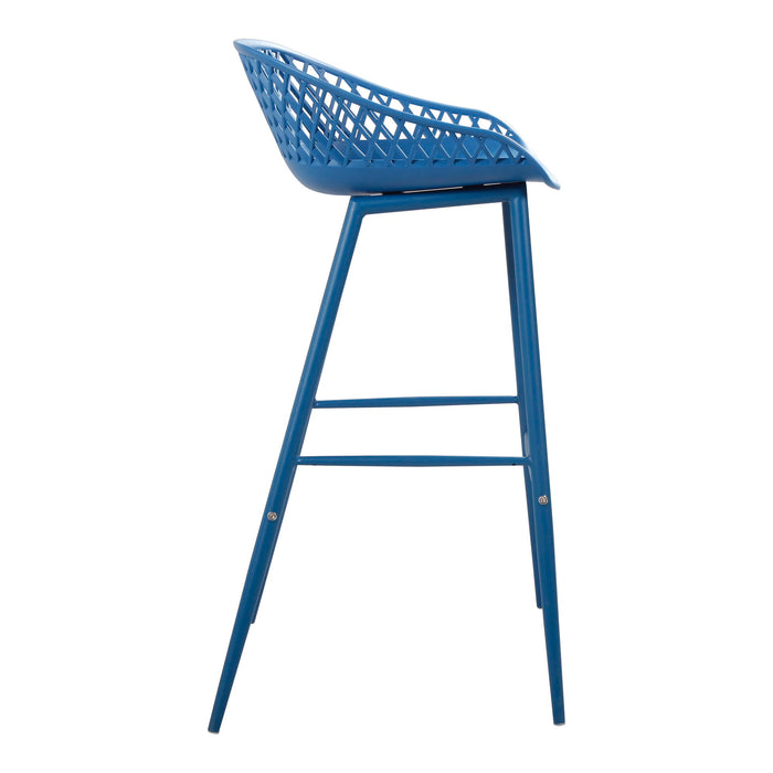 Piazza - Outdoor Barstool - Blue - M2