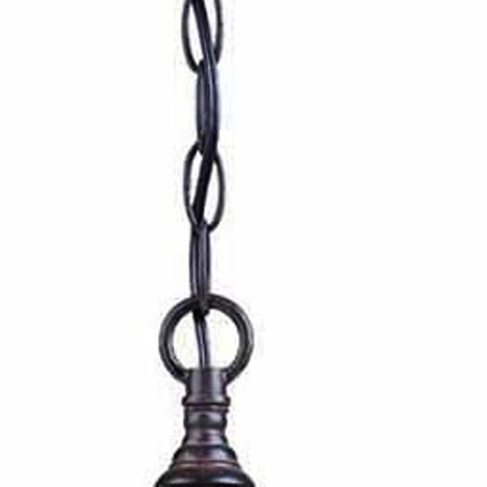 Three Light Eastern Lantern Hanging Light - Dark Brown