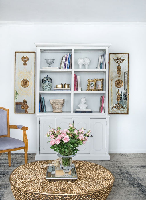 French Country Style Cabinet - White