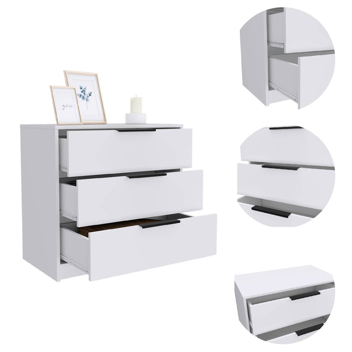 Dresser 3 Drawer - White