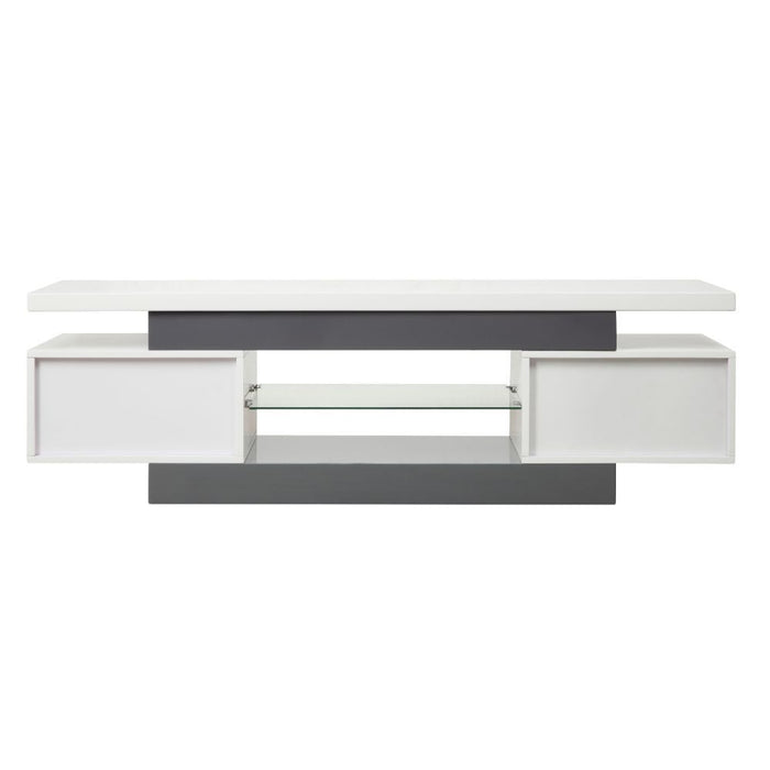 TV Stand - White / Gray