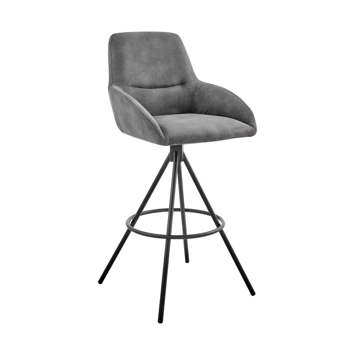 38" Counter Height Bar Chair - Charcoal / Black