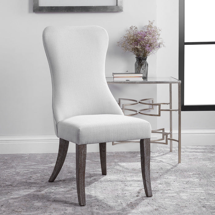 Caledonia - Armless Chair - White