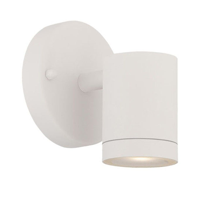 Led One Light Outdoor Can Shape Wall Sconce - White