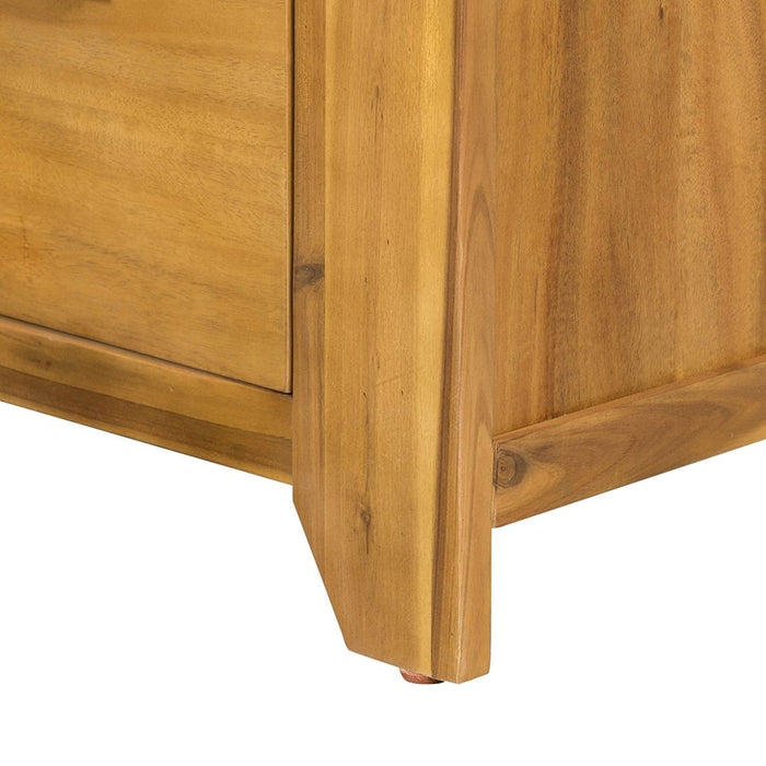 Compact Design Nightstand - Natural Brown