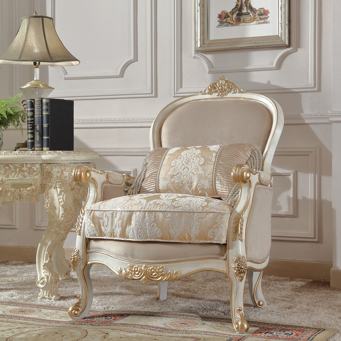 HD-2669 - Chair - Ivory With Gold Highlight