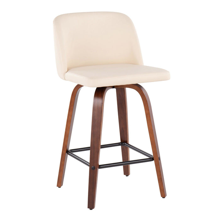 Toriano - Counter Stool With Square Footrest Set