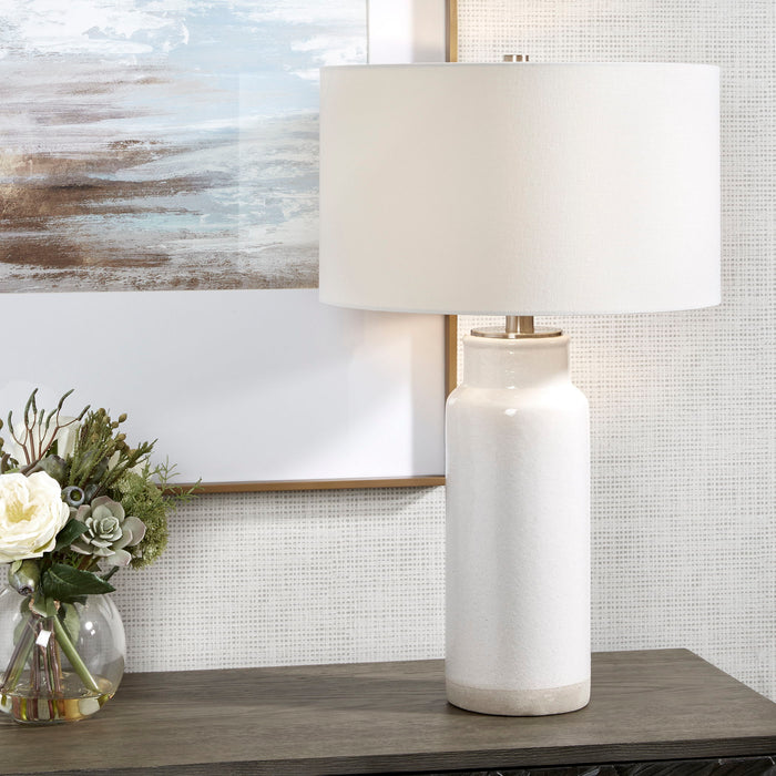 Albany - Farmhouse Table Lamp - White