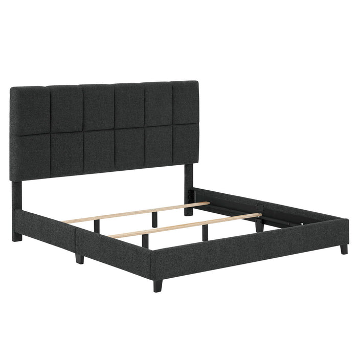 Squares Upholstered Platform Bed