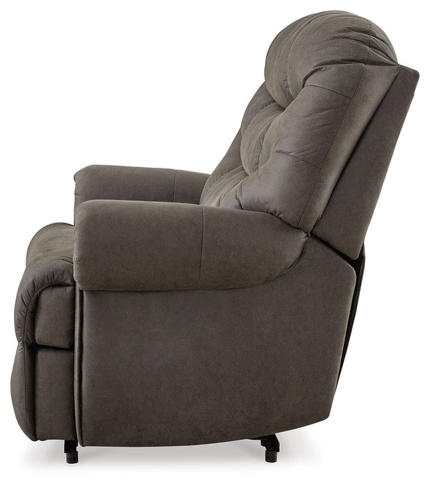 Camera Time - Gunmetal - Zero Wall Recliner - Faux Leather