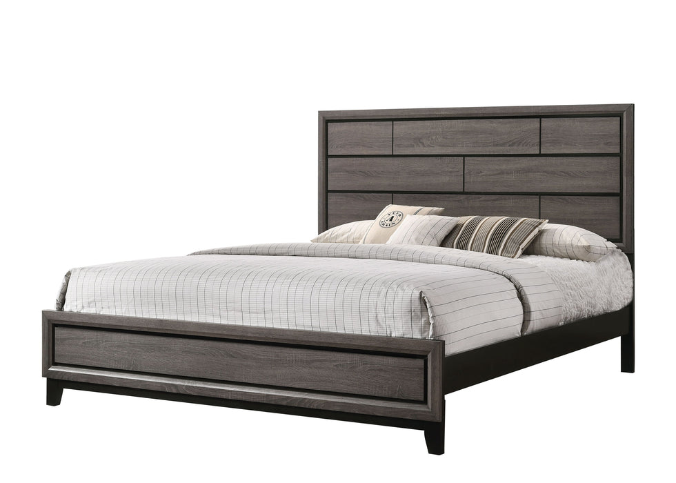 Akerson - King Headboard, Footboard - Gray