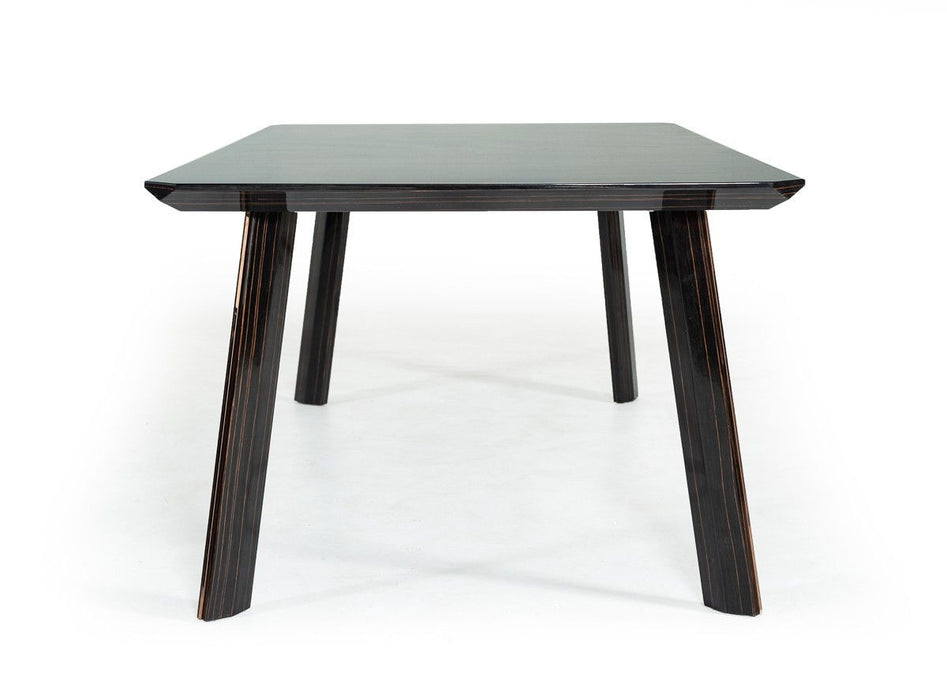 Rectangular Dining Table - Black / Rose Gold