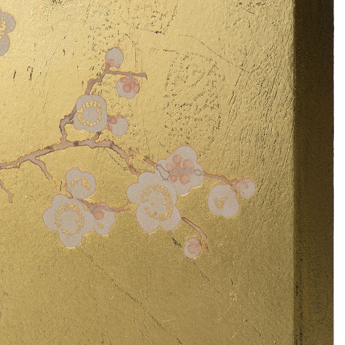 Cherry Blossom Wall Art Panels, Wall Decor For Living Room Dining Room Office Bedroom (Set of 2) - Gold