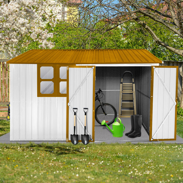 10' x 8' Garden Sheds Outdoor Storage Sheds With Window