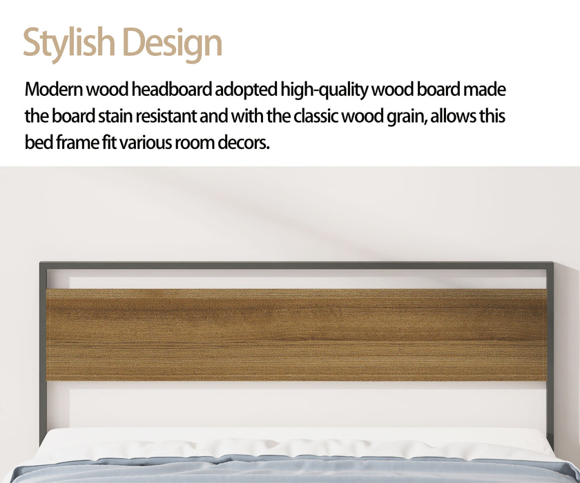 Ceres - Bed With Wood Headboard & Footboard