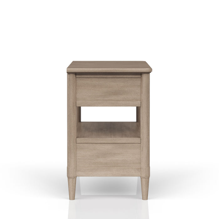 Open Nightstand With 2 Drawers