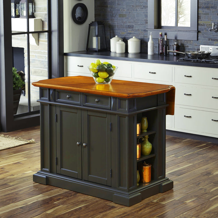 Montauk - Kitchen Island - Wood - Dark Gray