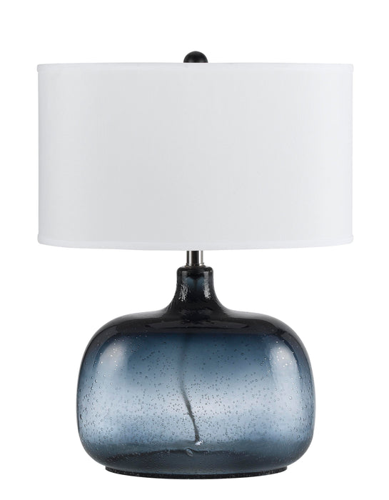 Christi - 24.25" Height Glass Table Lamp - Blue