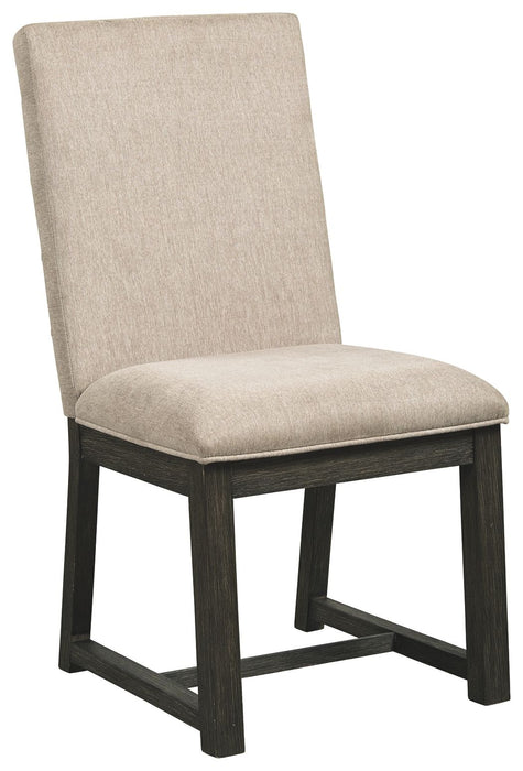 Bellvern - Dark Gray - Dining UPH Side Chair (Set of 2)