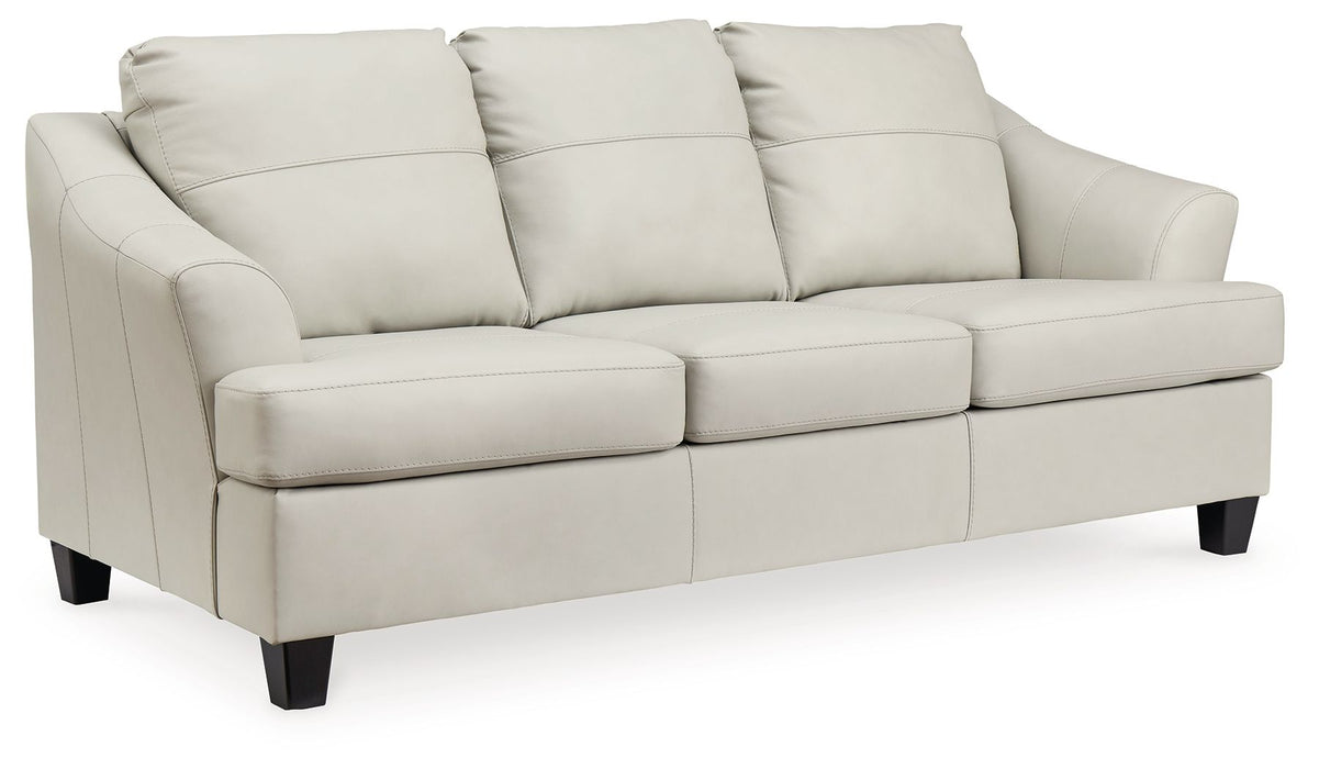 Genoa - Coconut - Queen Sofa Sleeper - Leather Match