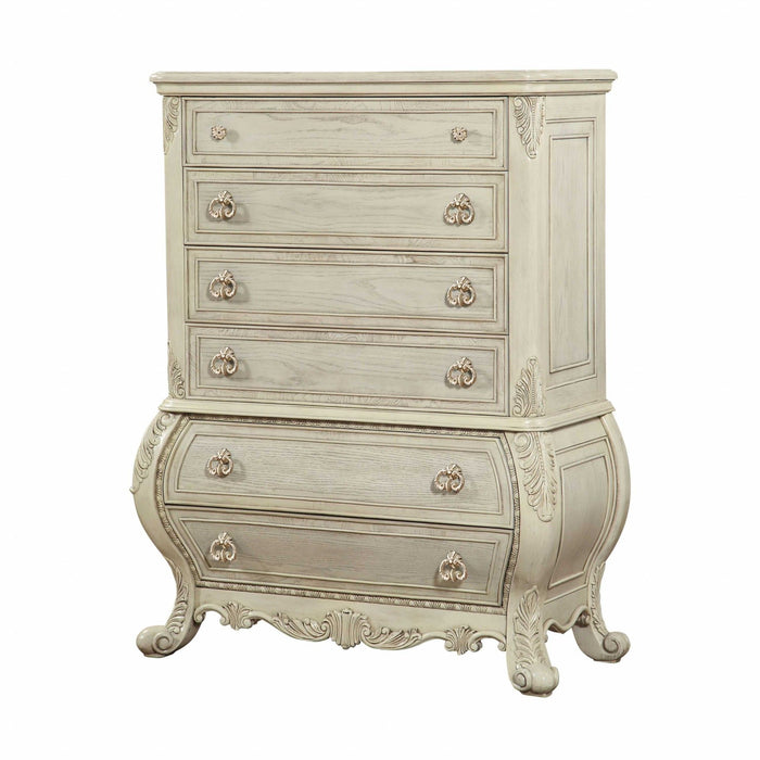 Wood Chest - Antique White