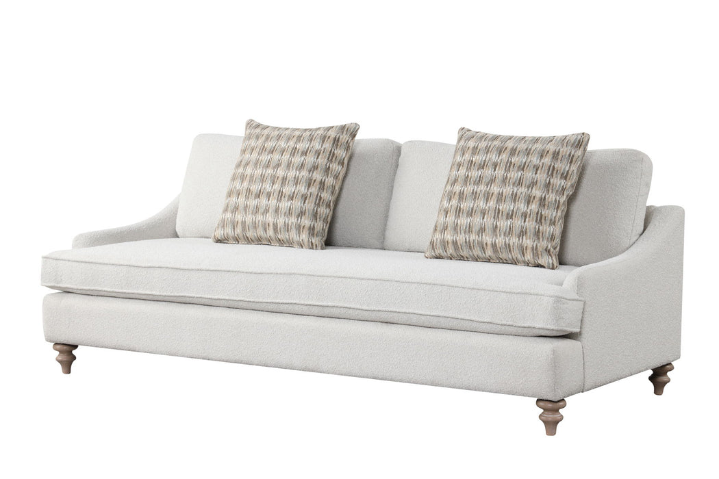 Sofa Single Reverable Cushion With 2 Pillows - Off White