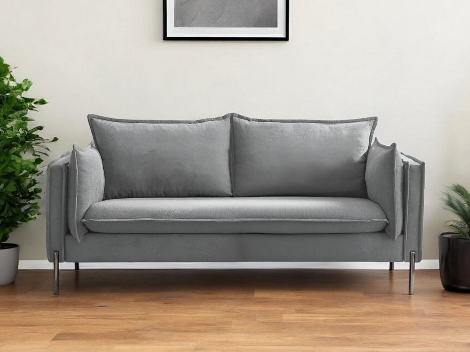 Black Legs Sofa - Gray