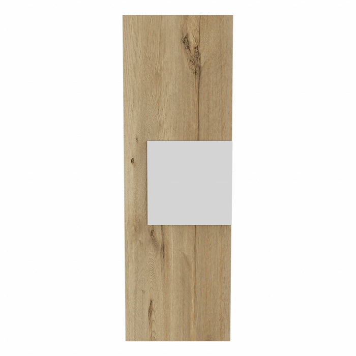 Multi Purpose Vertical Hanging Cabinet - Light Oak And White