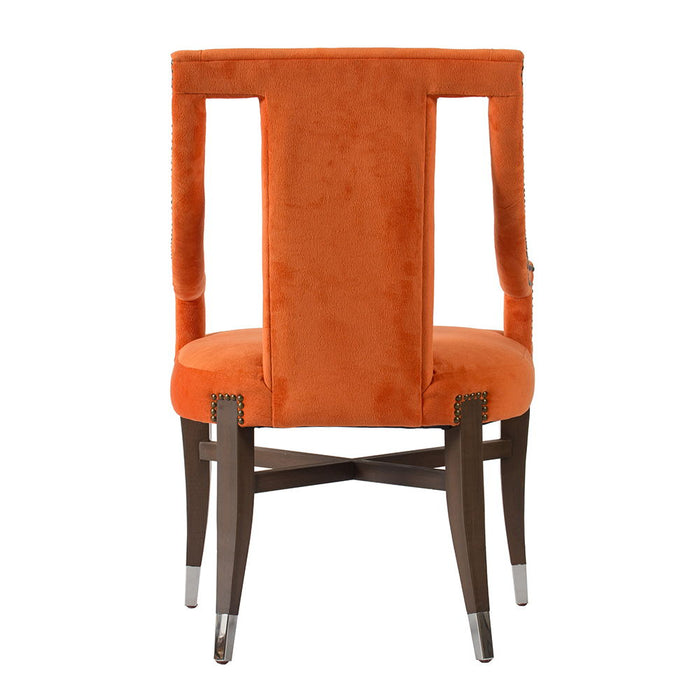 Modern Accent Chair Dining Chairs, Accent Chair For Living Room Dining Room Kitchen - Orange