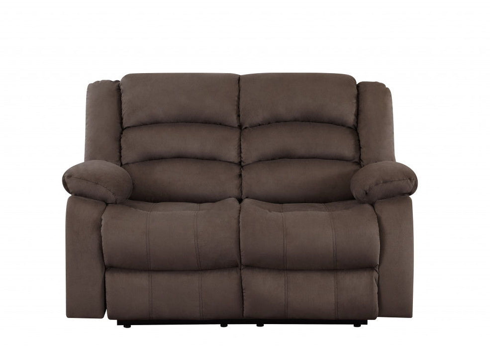 2 Piece Microsuede Indoor Five Person Seating Set - Brown