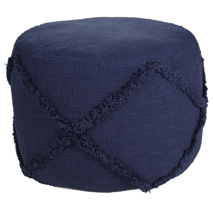 Cotton Ottoman - Blue