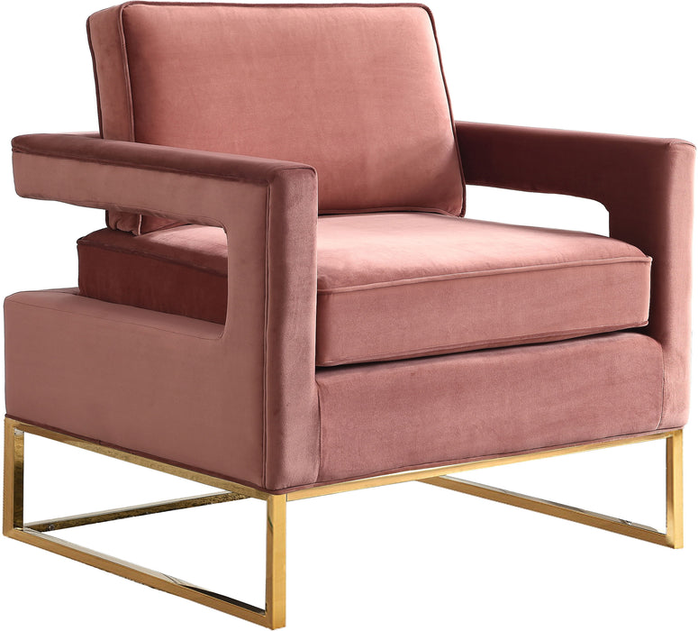 Noah - Accent Chair with Gold Legs